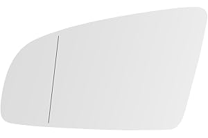 SENZEAL Cristal de Retrovisor Calefactable Lado del Conductor para Audi A3 S3 2003-2008 A4 S4 2000-2009 A6 S6 2004-2008 8E0857535E (Izquierda)