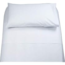 Set Lenzuola Singolo DEMONA In Cotone 100%, Tinta Unita, Ipoallergenico, Con Federa, Offerta, Bianco
