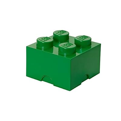 LEGO Brique de rangement Lego 4 plots verte
