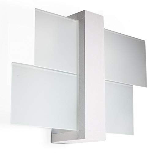 Sollux Lighting FENIKS 1 - Lampada da parete in legno, colore: Bianco