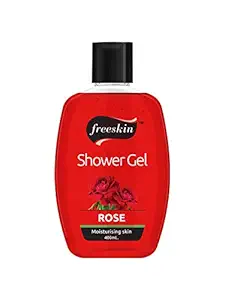Freeskin Shower Gel Rose Oil Control Body Wash Combatant for Acne Redness and Inflammation Rose Oil Pure Aloe vera Gel Honey Enriched No Mineral Oils No Parabens No Sulfate 400 ml Unisex (Pack of 1)