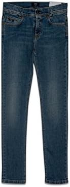 Hugo Boss Boys Light Wash Montana Slim Fit Jean 16Y