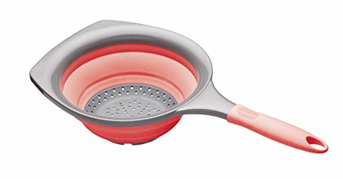 Colourworks Faltbarer Seiher, 1,4 Liter, 19 cm – Rot