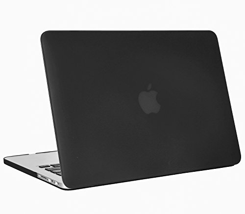 MacBook Pro 13 Retina Hülle Schale, iNeseon Ultra Slim Gummierte Hartschale Tasche Cover Shell, US schwarz und EU Transparent Tastatur Abdeckung Schutzhülle für Apple MacBook Pro 13.3 Zoll mit Retina Display Modell:A1502 und A1425 (Schwarz) - 3