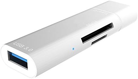 USB-C to USB-A 3.0 OTG Adapter, Type-C SD/TF Card Reader, Aluminum Body USB Hub Converter with for MacBook/Tablets/Samsung S7/Android/Nintendo Switch and other device