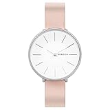 Skagen Damen Analog Quarz Uhr mit Leder Armband SKW2690