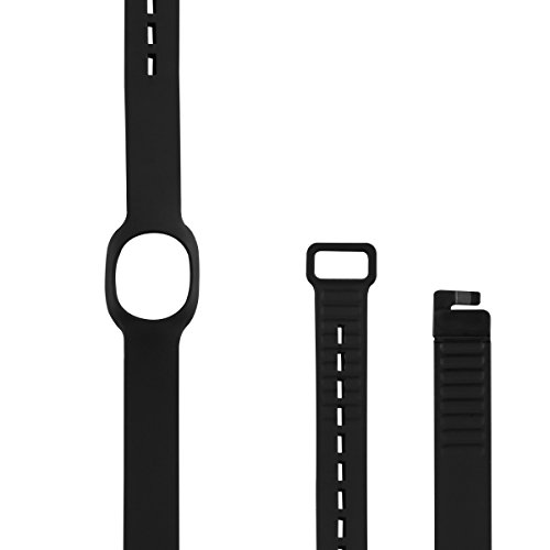 kwmobile 2in1 Set: 2x Sport Ersatzarmband für Jawbone UP Move in Schwarz Weiß Innenmaße: ca. 15,5 – 23 cm – Silikon Armband mit Verschluss ohne Tracker - 6