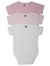 M&Co Baby Girls Short Sleeve Cotton Pale Pink Envelope Neck Popper Comfort Bodysuits - 3 Pack Pink Newborn