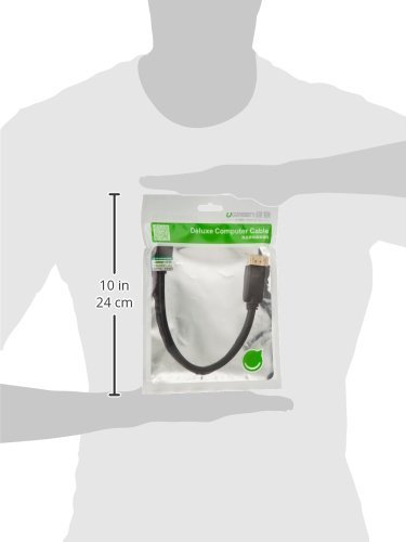 Displayport auf HDMI UGREEN 25cm Vergoldet DisplayPort DP Stecker zu HDMI Buchse Kabel HDTV Kabel HD 1080P für Laptop/ PC mit HDTVs, Beamern, Displays und Grafikkarten