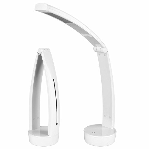 Mabor Lampe de Table à LED Portable Lumière Réglable 5W Lampe de Bureau Rechargeable Touche Tactile Lampe de Lecture avec 3 Modes de Luminosité