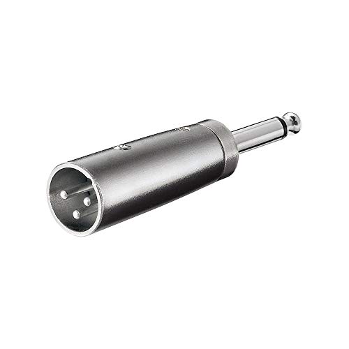Wentronic XLR 002 6.35mm 3pin Adaptador de Cable - Adaptador para Cable (6.35mm, 3pin, Macho/Hembra)