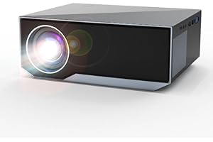 WIELIO Mini proyector con 5G WiFi Bluetooth, Full HD 1080P Exterior/Interior proyector portátil, Soporte iOS/Android/HDMI/USB / PS5 / TV Stick/X-Box