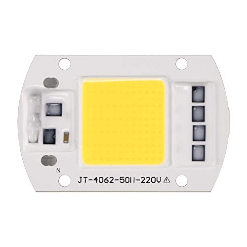 Konesky 220v LED Floodlight 100W Cool White 6000K COB Chip Smart IC Driver Lamp Multi-Function