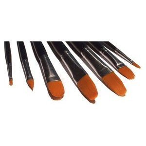 9 Künstlerpinsel Katzenzungenpinsel Zungenpinsel Toray Pinsel für Acrylfarben und Aquarellfarben