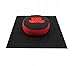 Produktbild Meditationskissen Meditationsset Lotus rot/schwarz Set Yogamatte XL