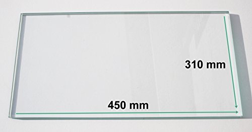 Khlschrank Einlegeboden / Glasplatte / Gemsefach  Klarglas 4 mm dick - 450 mm x 310 mm  Direkt vom Glasereifachbetrieb!!!