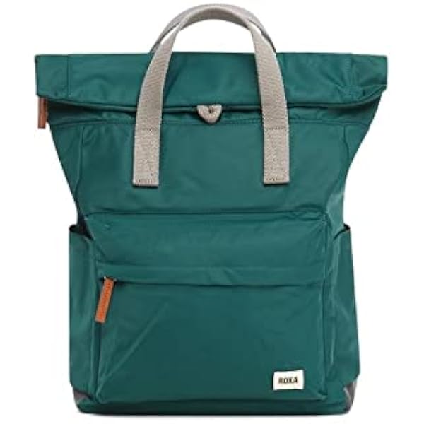Roka London Canfield B Backpack – Recycled Nylon, Weather-Resistant & Fits 15” Laptop