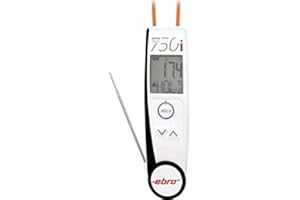 Ebro TLC 750i Infrarothermometer und Einstichthermometer (HACCP) Optik 2:1-50 bis +250 °C HACCP-ko