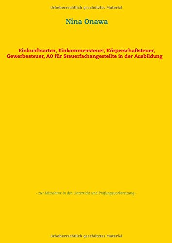 Einkunftsarten Einkommensteuer Körperschaftsteuer - 