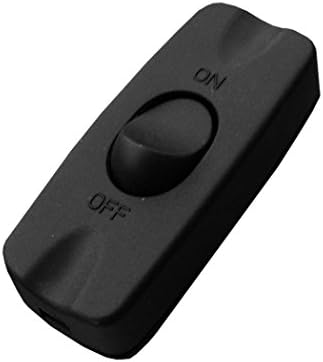 IN LINE ROCKER SWITCH 2A BLACK Suitable for 2 core cable - VASI4KO