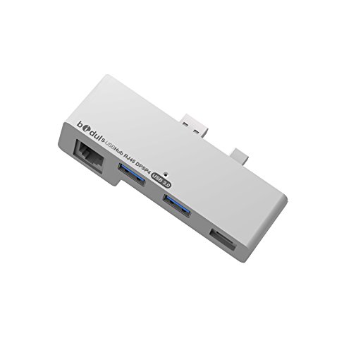 2 port USB3.0 HUB mit 1 RJ45 Port 10/100/1000 Gigabit Ethernet LAN Network Adapter und 1 Display port für Microsoft Surface Pro 4.