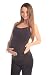 New Comfy Maternity Spaghetti Strap Top Camisole Vest Size 8 10 12 14 16 18 8010 Variety of Colours (14, Black)