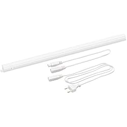 Luminaire Reglette de Barre LED de Plan de Travail Sous Meuble Cuisine de LED 9W 800Lm Longueur de Lampe 573MM Connectable Blanc Neutre 4000K, Lot de 1 Lampe de Enuotek