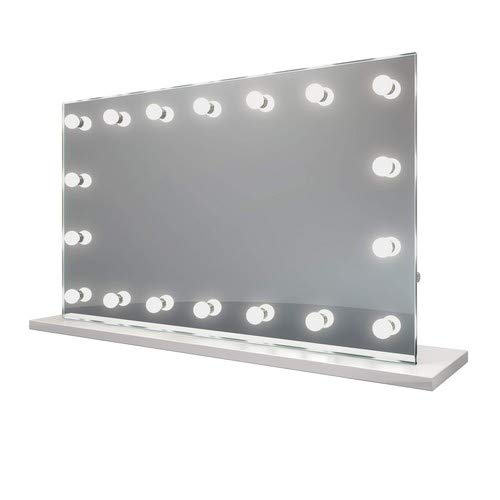 Diamond X Miroir Table de Maquillage Hollywood avec Ampoules LED k413sWW