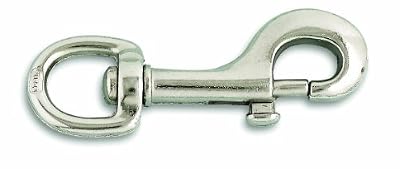 Chapuis 180/80X16N 20 Mousquetons pompe acier nickelé L 80 mm