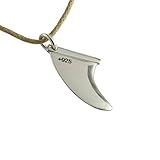 Silber Schmuck Anhänger Surfboard Surfbrett Finne Grösse S