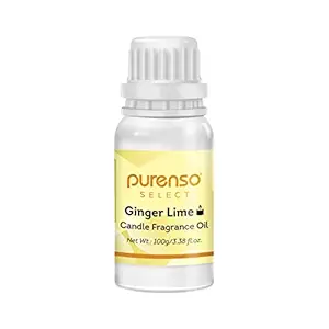 Purenso Select - Candle Fragrance Oil -Fresh Ginger Lime, 100g