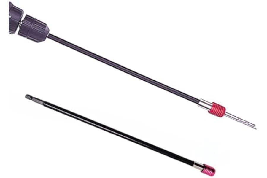 1PCS Long Magnetic Hex Drill Bit Holder - Quick Release, 1/4" Shank Extension for Hard-to-Reach Areas, Durable Chrome Vanadium Steel, 11.8" Hand Tool