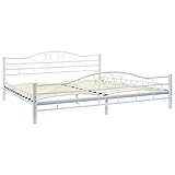 metall bettgestell 90x200 ikea Farbe: Weiß vidaXL Metallbett Lattenrost 180x200 cm Bettgestell Bett Doppelbett Bettrahmen