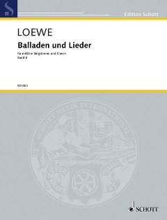 Preisvergleich Produktbild BALLADEN + LIEDER 2 - arrangiert für Gesang - Mittlere Stimme (mezzo / Medium Voice) - Klavier [Noten / Sheetmusic] Komponist: LOEWE CARL