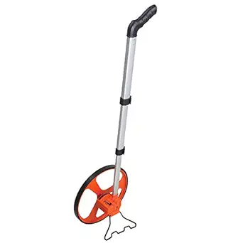 Groz Extendable Measuring Wheel | Measures up to 9,999 Meter | Wheel diameter: 30 cm | Extendable upto 108 cm | Suitable for Construction, Civil work, etc. | MWL/1/M