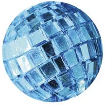 Spiegelkugeln, Diskokugeln. Ca 20 mm. 10 Stück. Farbe: HELLBLAU (leicht türkis)