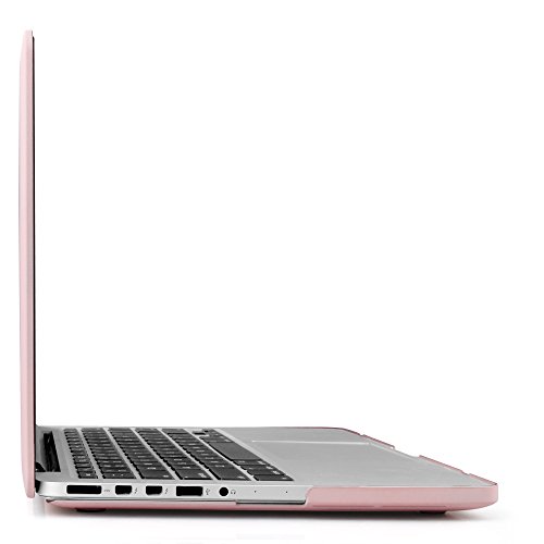 iDOO MacBook Schutzhülle / Hard Case Cover Laptop Hülle [Für MacBook Pro 13 Zoll Retina – ohne CD-Laufwerk: A1425/A1502] – matt, Hellrosa - 5