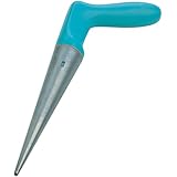 GARDENA planter: Ideal garden apparatus for plant cultivation of seedlings, handy planting hole drill with a stainless metal tip made of die-cast zinc, 19.5 cm Length of shaft (3487-20)