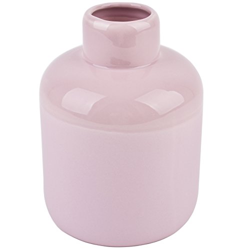 Vase Elysee Rouge Design Porzellan rosa Gefäß (18x13x13cm)