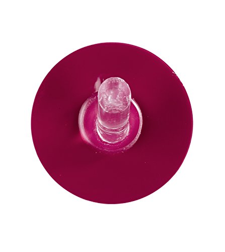 Wenko 21796100 Static-Loc Haken mittelgroß, Befestigen ohne bohren, Kunststoff, 5 x 2,5 x 5 cm, rosa - 2