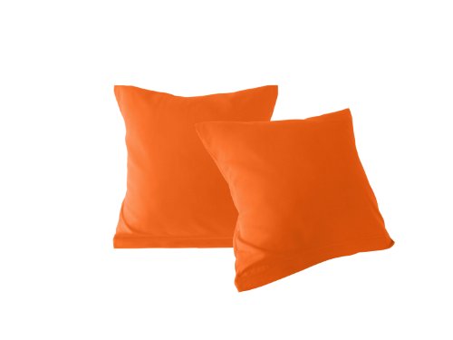 4er Pack zum Sparpreis – Microfaser-Kissenhüllen – Wohndekoration in schlichtem Design – 8 modernen Uni-Farben und 3 Größen, 40 x 40 cm, terra - 2