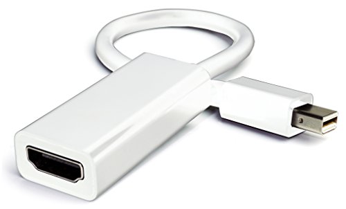 MyGadget Mini Displayport auf HDMI Adapter – DP Konverter Kabel – Zubehör für Apple MacBook Air, Pro, iMac, Mac, Surface Pro, Lenovo in Weiß - 5