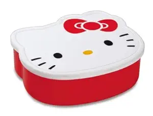 Global Local Hello Kitty Design Lunch Box for Kids School Customized Plastic Lunch Box for Girls/Boys and Hello Kitty Cartoon Character Printed Insulated Lunch Box Set for Kids (Pack of 2)