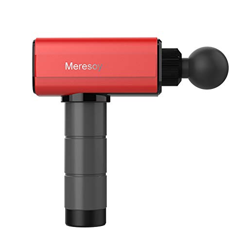 Preisvergleich Produktbild Muskelentspannungsmassager Faszienpistole Physiotherapeutisches Instrument der elektrischen Fasziemassage der tiefen Muskulatur (Rot)