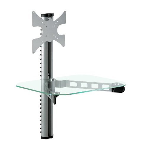 Preisvergleich Produktbild LCD-DVD-Wandhalterung-Kombination bis 40kg, 81cm silber