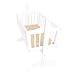 Isabella Alicia Sophia Swinging Cradle (White)