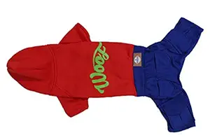 Choostix Woof Winter Onesie, Red (Size 22)