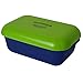 Produktbild Frozzypack 26001 Brotdose Brotzeitdose mit Kühlfunktion im Deckel Frühstücksdose "Sommer Edition" 0,9 L, Polypropylen, blau / grün, 19.8 x 13.2 x 8 cm