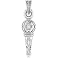 A AKSHAT SAPPHIRE Sterling Silver (92.5% purity) God Hanuman Gada Pendant for Men & Women Pure Silver Lord Bajrang Bali Gada Locket for Good Health & Wealth