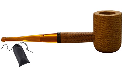 Original Corncob Pfeife - Classic , Gerade - Tabakpfeife inkl. Pfeifenbeutel, Popeye